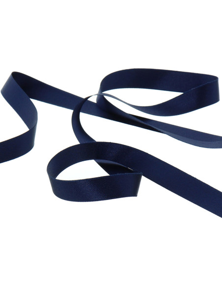 Satijnen lint - Donker marineblauw