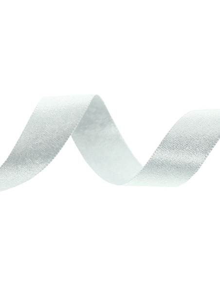 Satijn lurex lint - Zilver