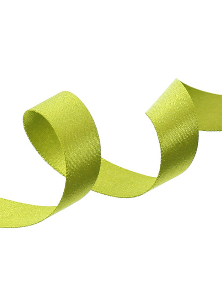Satijn lint lurex - Appelgroen