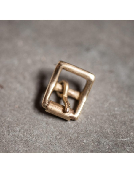 Antieke goudkleurige metalen riemgesp Merchant & Mills