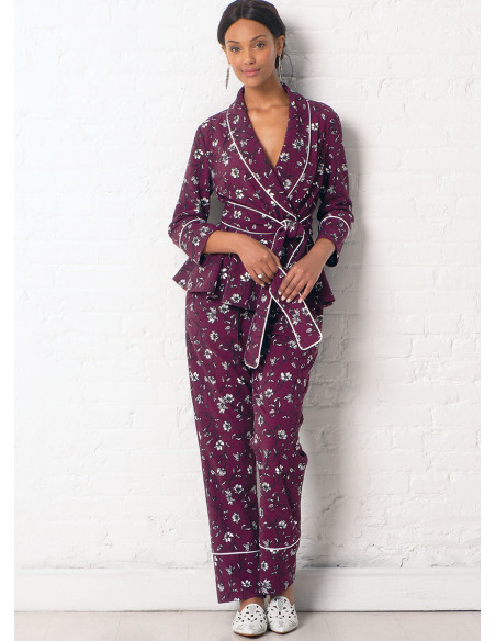 Jas, kamerjas, broek en riem patroon - McCall's 7875
