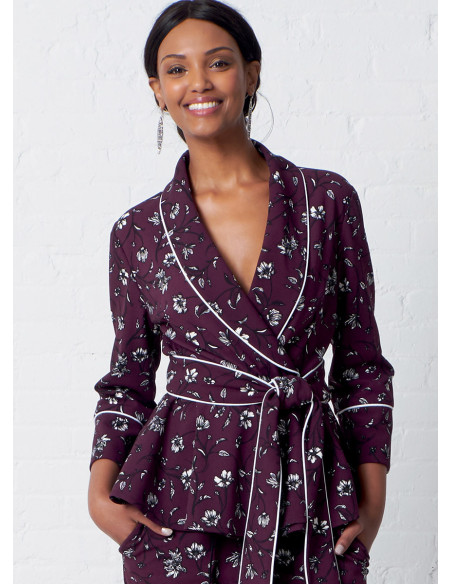 Jas, kamerjas, broek en riem patroon - McCall's 7875