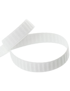 Elastische tailleband van wit grosgrain