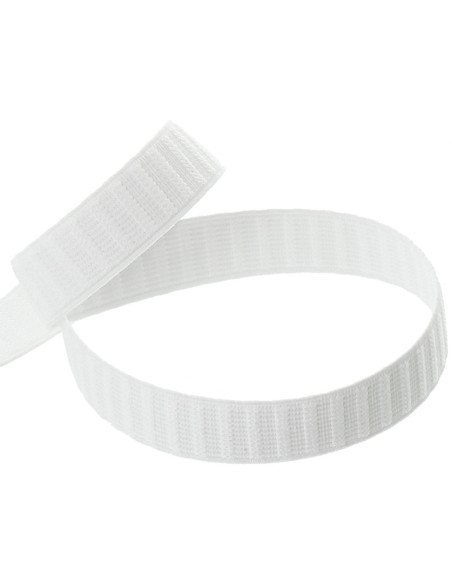 Elastische tailleband van wit grosgrain