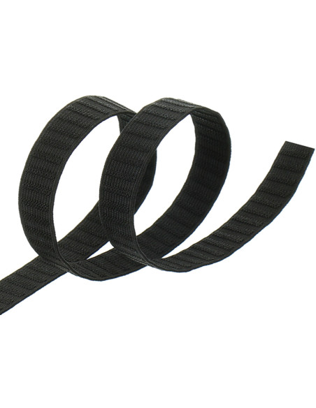 Elastische tailleband van zwart grosgrain