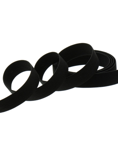 Elastische mesh armband zwart