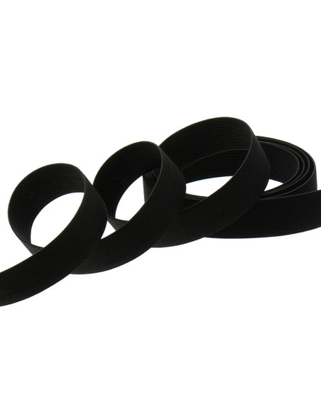 Elastische mesh armband zwart