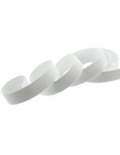 Elastische mesh armband wit