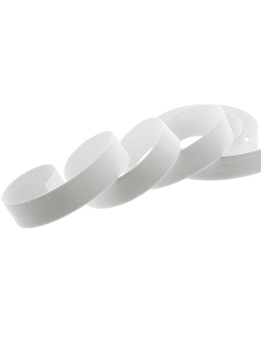 Elastische mesh armband wit