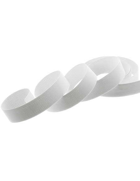 Elastische mesh armband wit