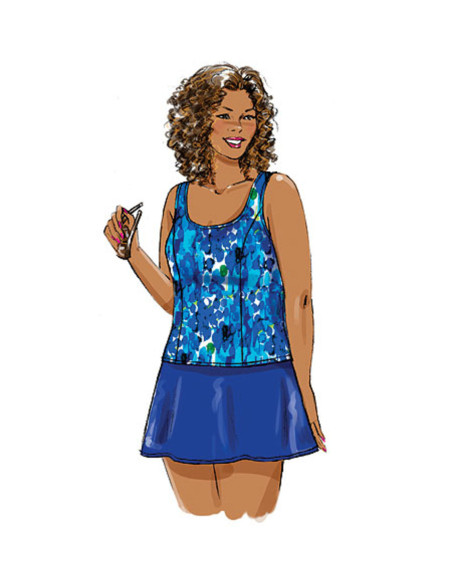Sarongpatroon, top, jurk, badpak, rok - Butterick 5795