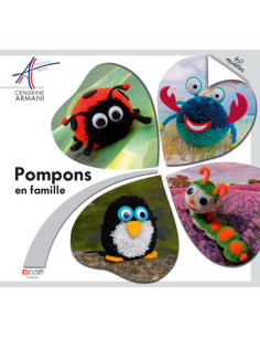 Pompons maken met het gezin boek