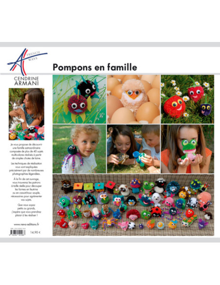 Pompons maken met het gezin boek
