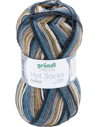 Hot Socks kleur Gründl sokkenwol