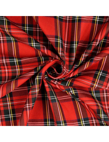 Schotse tartan stoffen - Rood