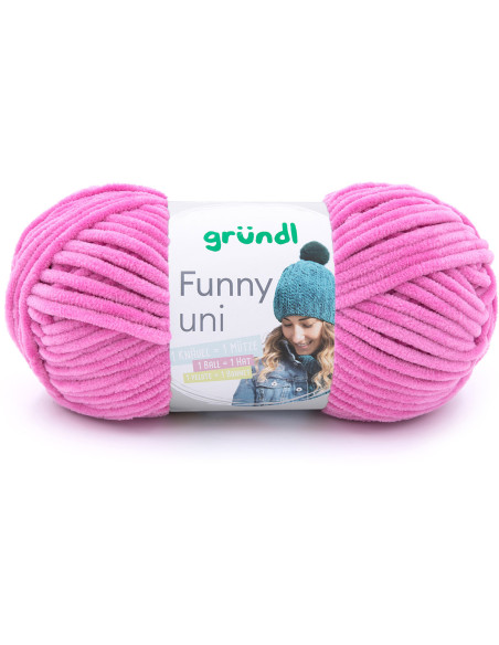 Fil chenille Funny uni Gründl