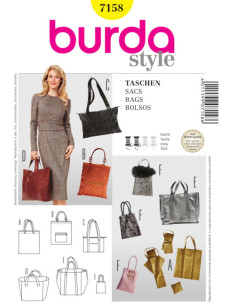 Tassenpatroon - Burda 7158