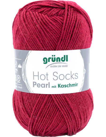 Hot Socks Pearl effen sokkenwol Gründl