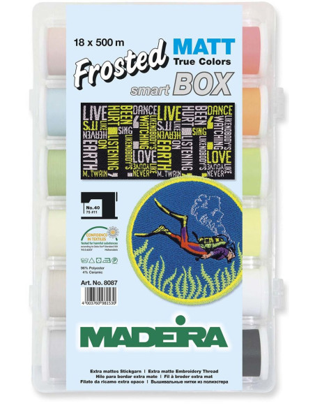 SmartBox Frosted Matt Madeira borduurgarendoos