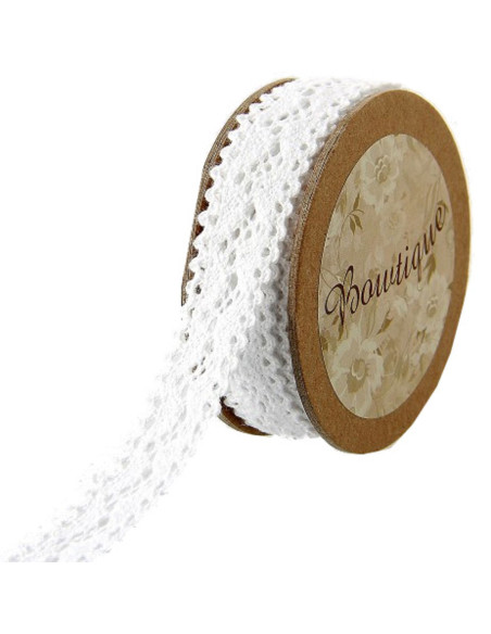 Witte kant - 18 mm x 5 meter