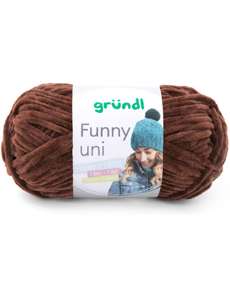 Fil chenille Funny uni Gründl