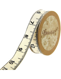 Katoenen lint meetlint - 15 mm x 5 m