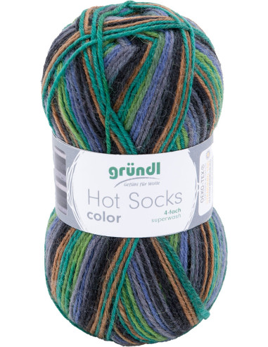 Hot Socks kleur Gründl sokkenwol
