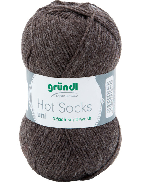 Hot Socks effen sokkenwol 50 Gründl