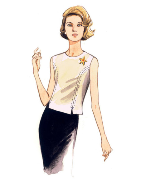 Bovenstuk patroon - Vogue 9187