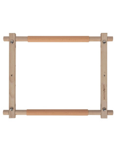 Draaibaar frame voor wandtapijt met clipsysteem 2