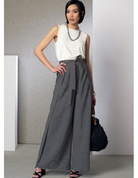 Poncho, top, short en broek patroon - Vogue 9191