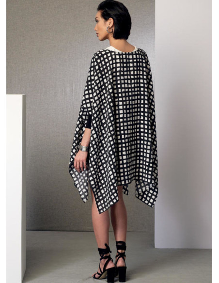 Poncho, top, short en broek patroon - Vogue 9191