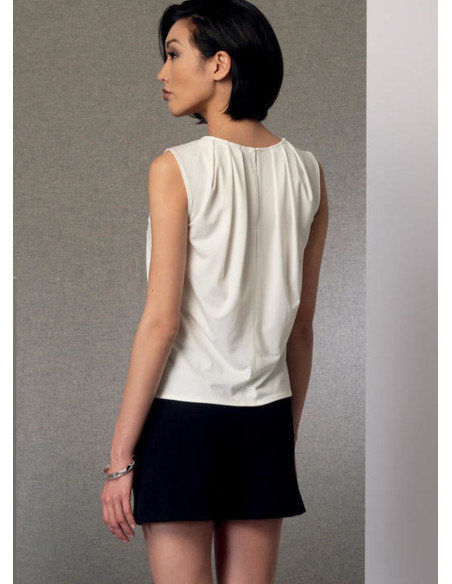 Poncho, top, short en broek patroon - Vogue 9191