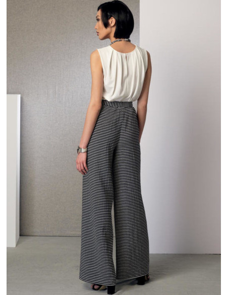 Poncho, top, short en broek patroon - Vogue 9191