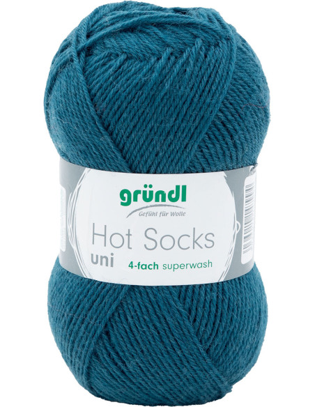 Hot Socks effen sokkenwol 50 Gründl