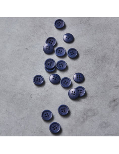 Corozo knoop met afgeronde rand - Lapisblauw 2