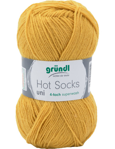 Hot Socks effen sokkenwol 50 Gründl