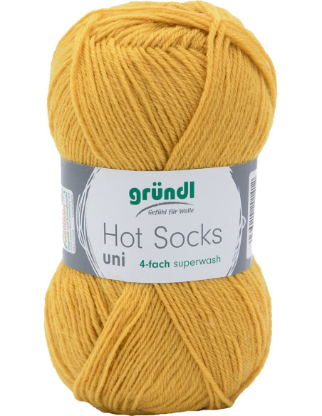 Hot Socks effen sokkenwol 50 Gründl