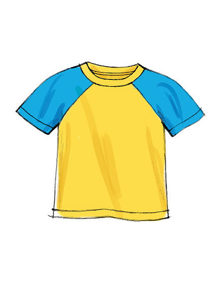 Overhemdpatroon, top, short - McCall's 6548