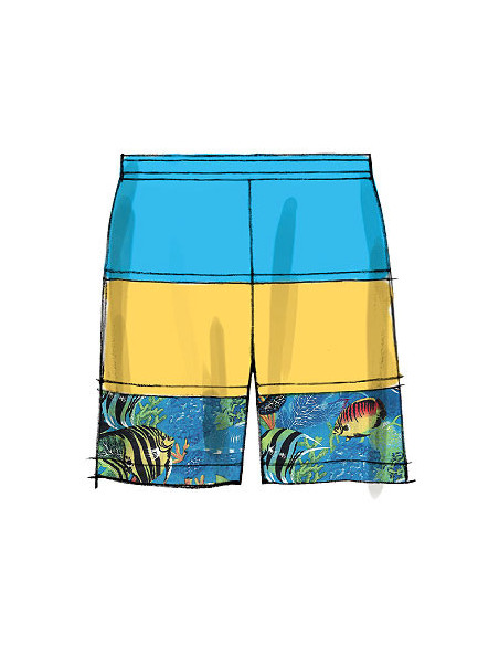 Overhemdpatroon, top, short - McCall's 6548