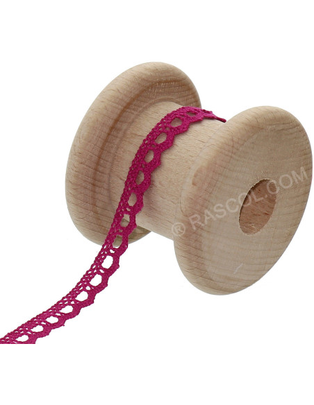 Katoenen kant Basic - Fuchsia