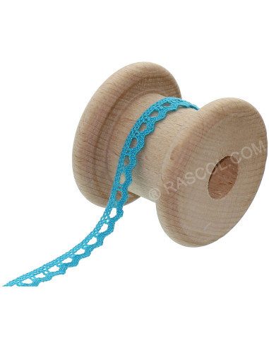 Katoenen kant Basic - Turkooisblauw
