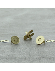 Zakje met 2 magnetische sluitingen 14 mm - Goud