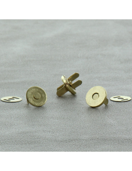 Zakje met 2 magnetische sluitingen 14 mm - Goud