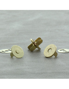 Zakje met 2 magnetische sluitingen 18 mm - Goud