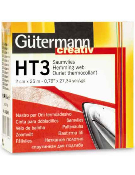 Gütermann strijkbare zoom - 2 cm x 25 m