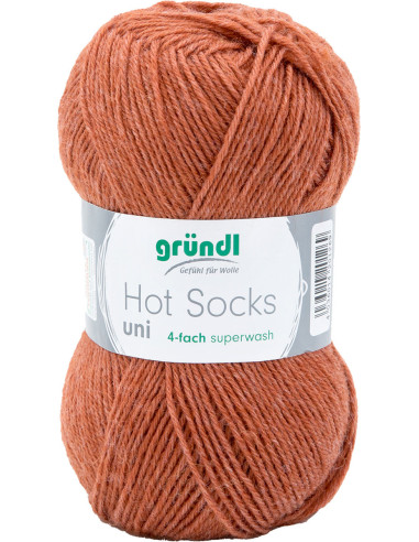 Hot Socks effen sokkenwol 50 Gründl