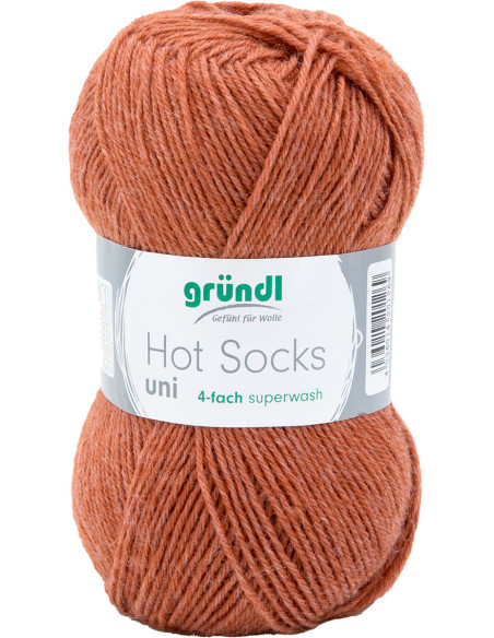 Hot Socks effen sokkenwol 50 Gründl