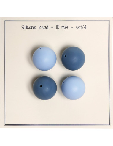 Perles en silicone 18 mm pour hochets, attache tétine bébé