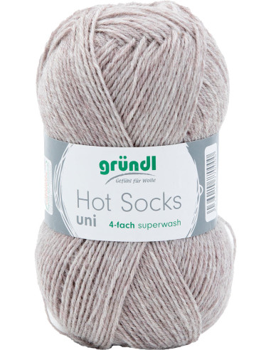Hot Socks effen sokkenwol 50 Gründl
